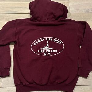 Kismet Fire Island NY Fire Department Kids Hoodie